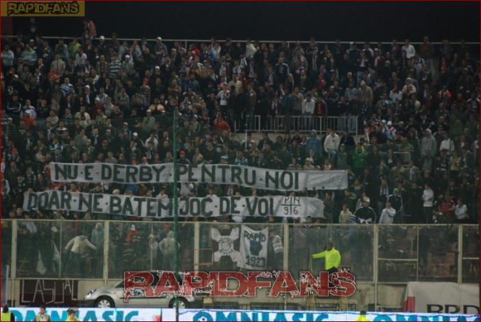 nu e derby pentru noi doar ne batem joc de voi